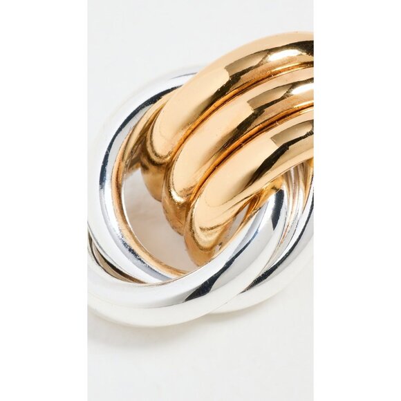 Heaven Mayhem Double Knot Earrings in Mixed Metal One Size Womens Jewelry - Picture 3 of 16